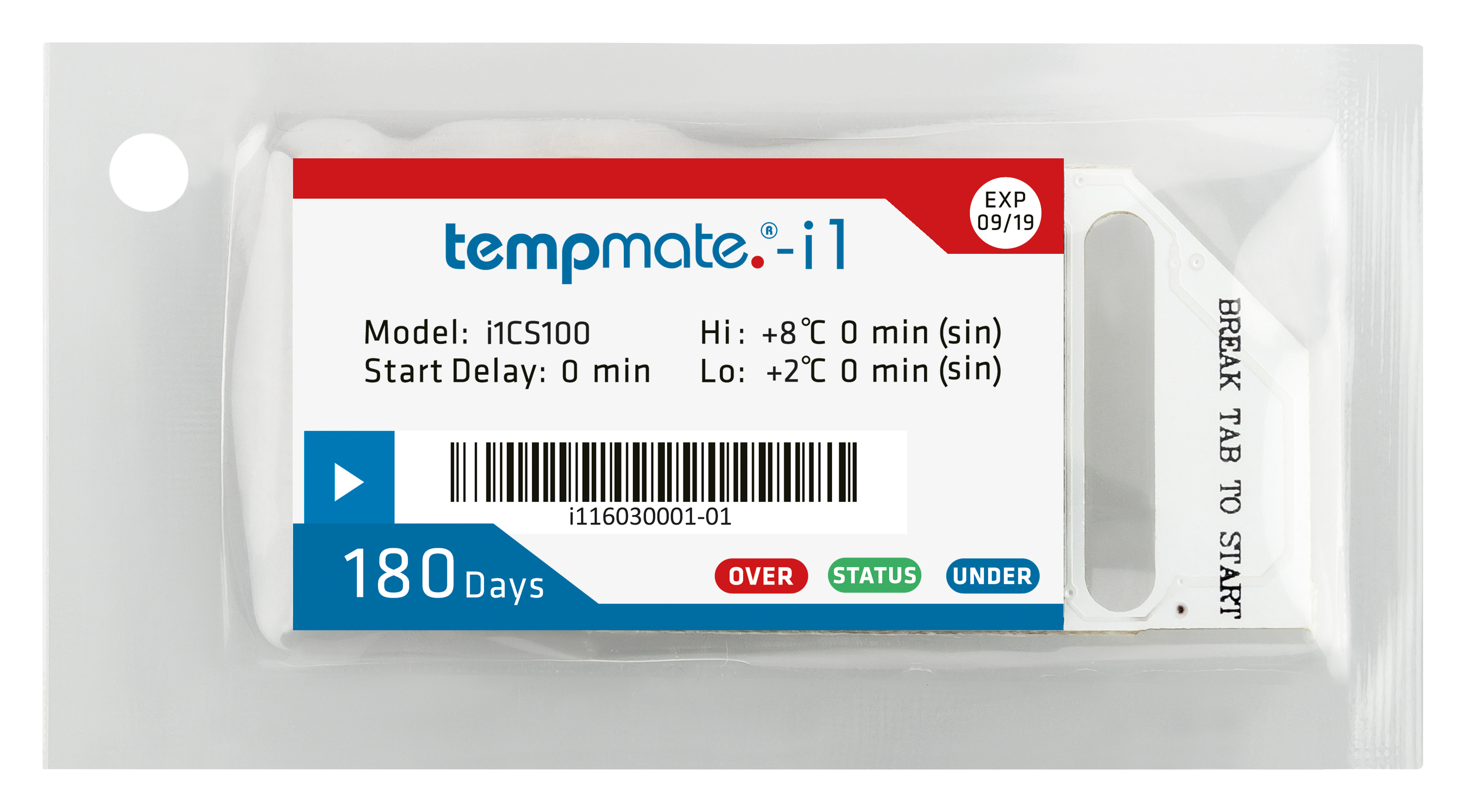TempMate i1  Single-use -20°C bis +50 °C