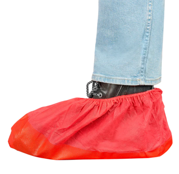 Einmal-Schuhe, rot, extra groß & hoch Einmal-Schuhe, rot, extra groß & hoch