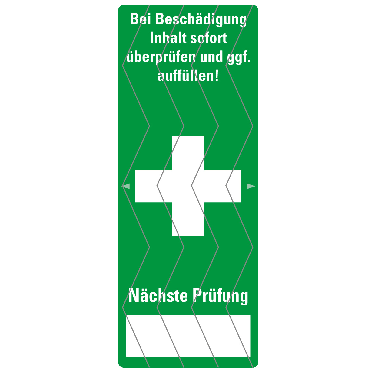 Sicherheitssiegel „Erste Hilfe“, ablösbares Haftpapier